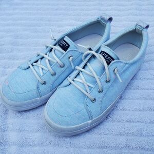 Girls Sperry 'Cotton Candy'Blue Sneakers
